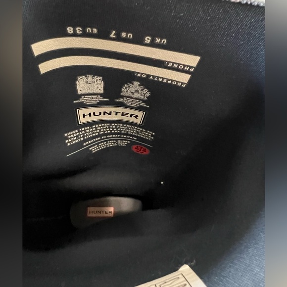 Hunter Tall Rain Boots Women - high gloss gray (graphite) - Picture 6 of 7